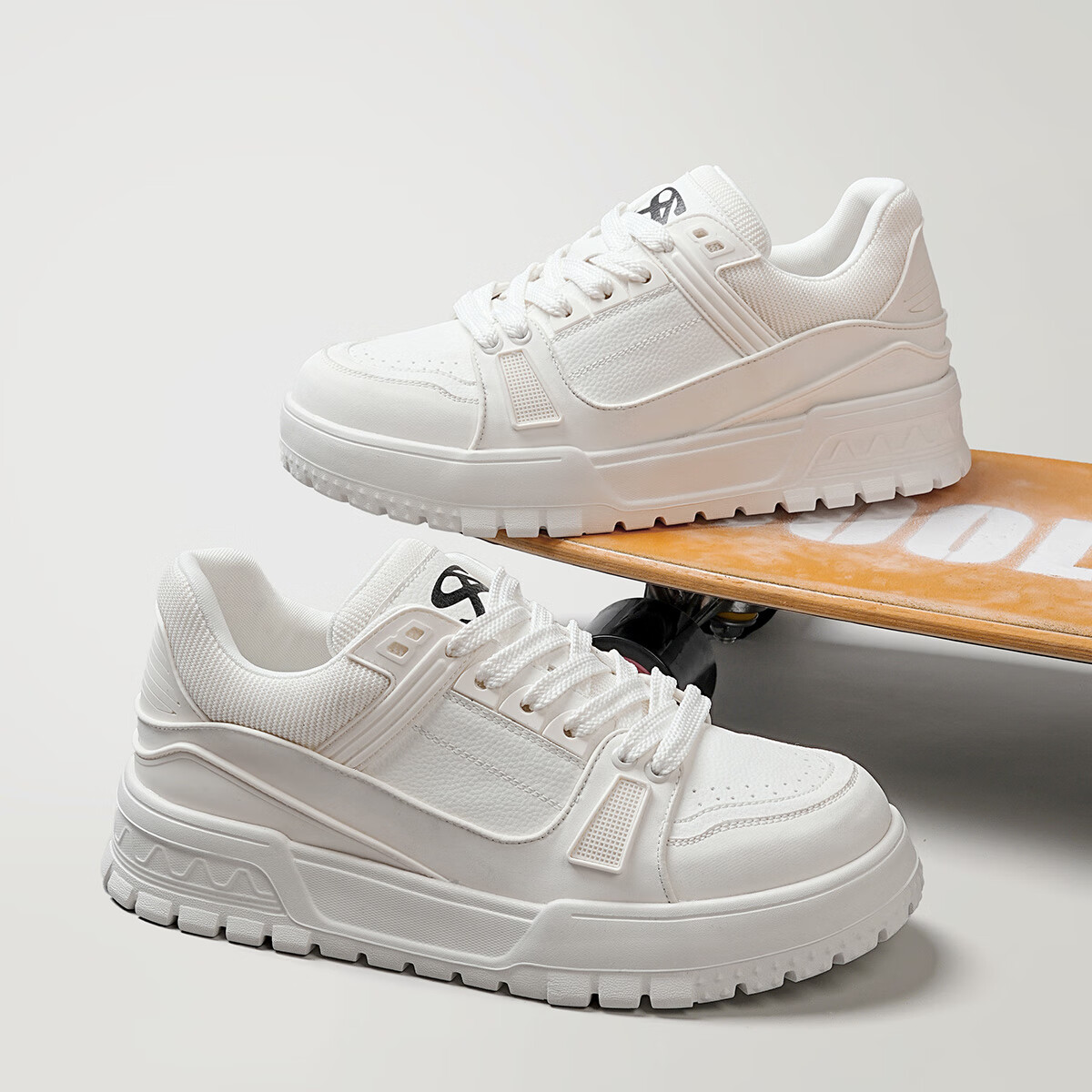 星期六男鞋时尚男士系带小白鞋潮流百搭运动休闲鞋子男板鞋