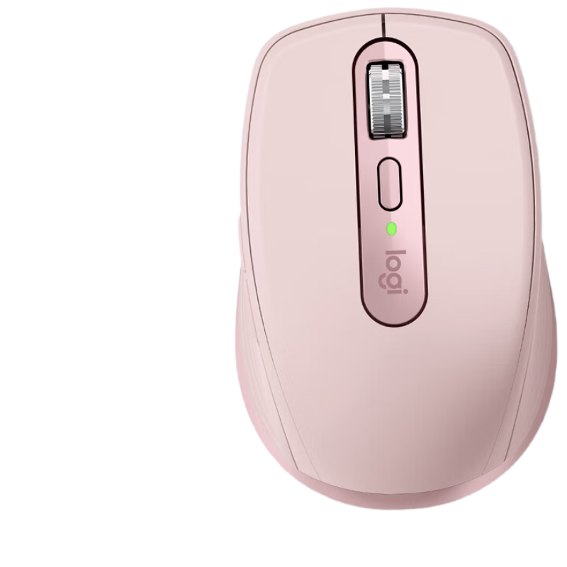 罗技（Logitech）大师系列 MX Anywhere 3S 静音鼠标 无线蓝牙双模鼠标 商务办公 便携鼠标 茱萸粉