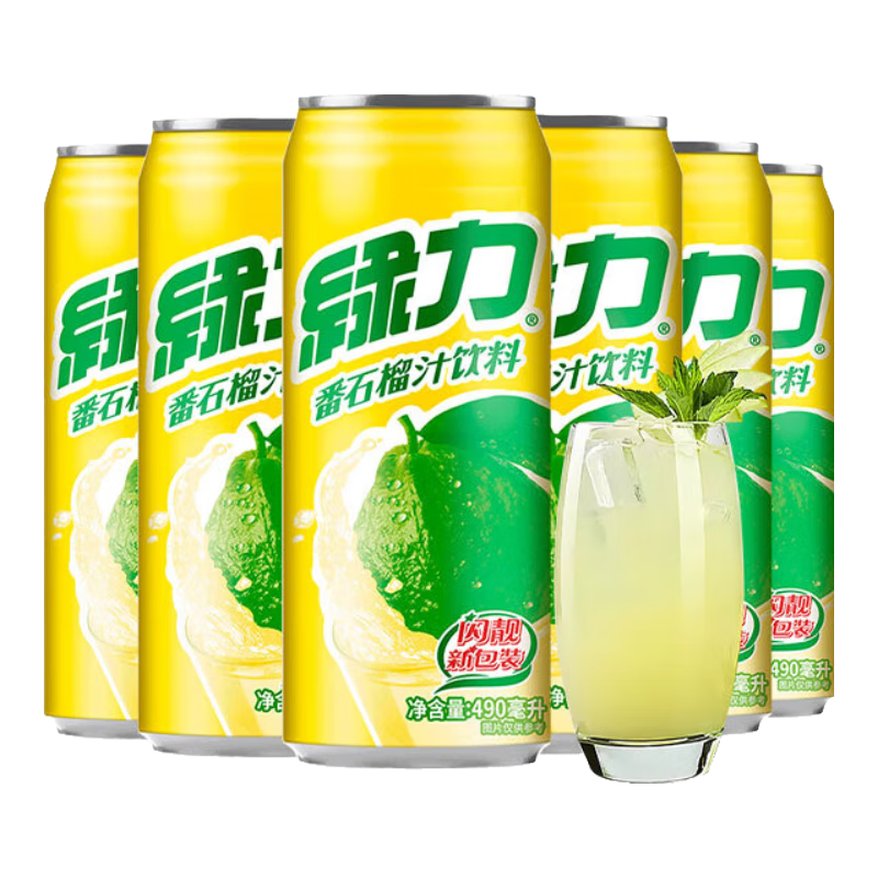 绿力台湾果汁饮料水蜜桃红芭乐番石榴柠檬维c水果味饮品露营小聚果汁 【番石榴汁】490ml*6罐