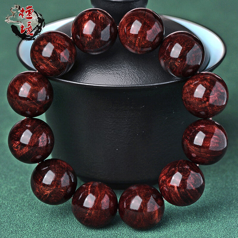 檀境海南黃花梨手串油梨老料20mm12顆男士佛珠手鏈高油密降香黃檀文玩 【孤品J8629】一物一拍油梨老料 20mm*12顆海南黃花梨