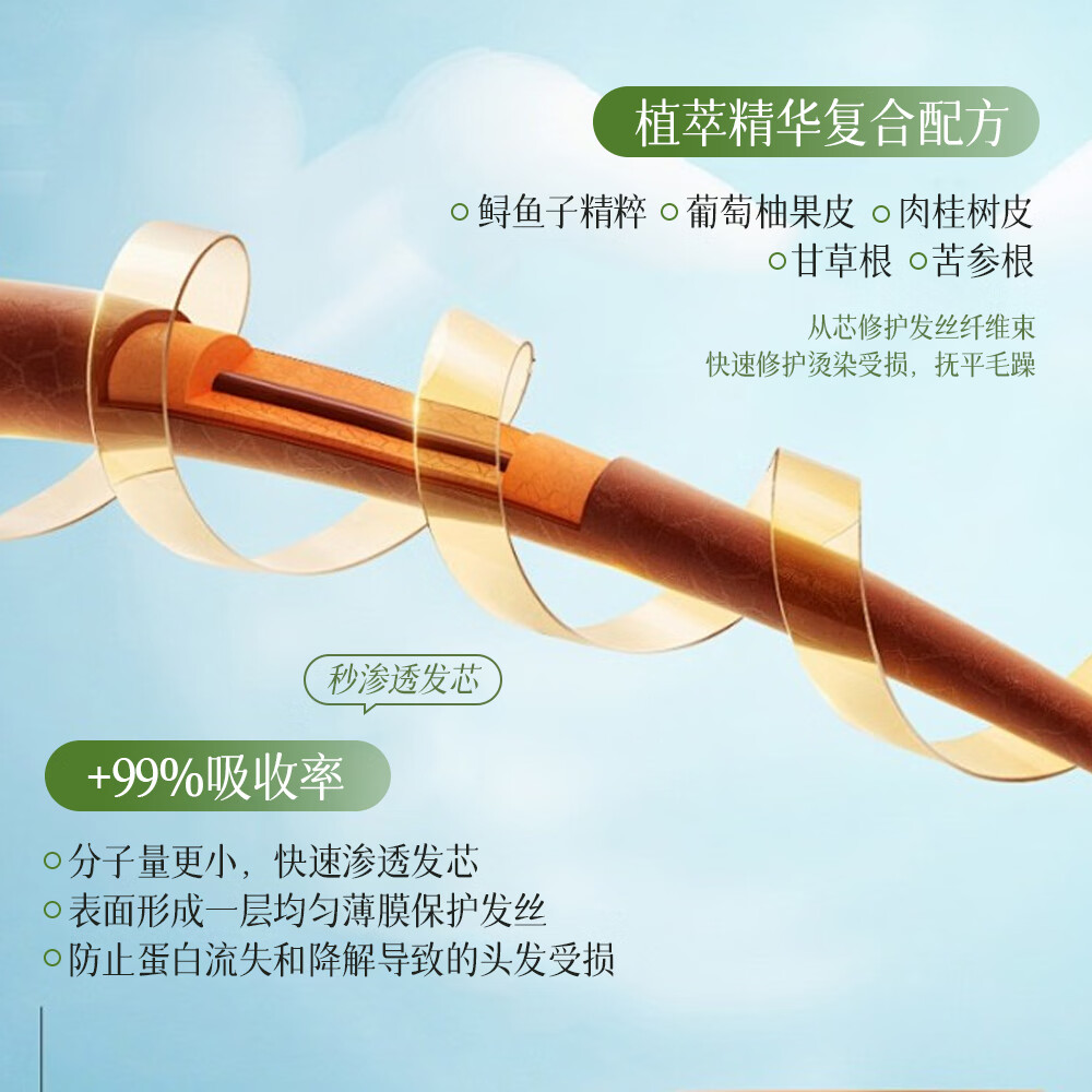 韩后鱼子酱护发素女士旗舰店正品蛋白还原酸柔顺干枯毛躁修复顺滑发膜 【修护防断发护发素】260ml*1瓶