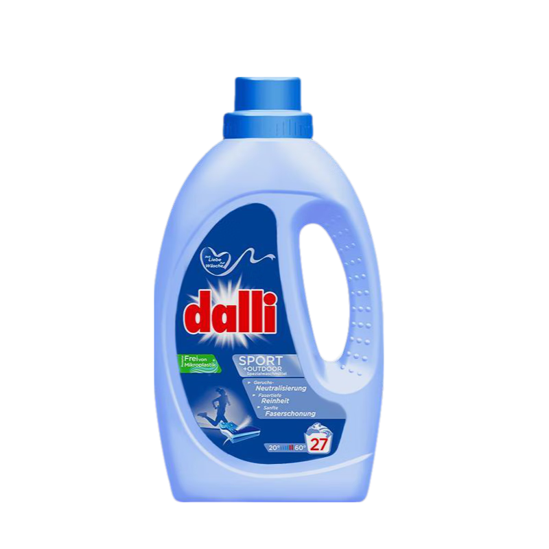 Dalli【中性PH】德國(guó)進(jìn)口短袖洗衣液去污去黃除汗味清潔運(yùn)動(dòng)服洗滌劑 兒童內(nèi)衣洗衣液