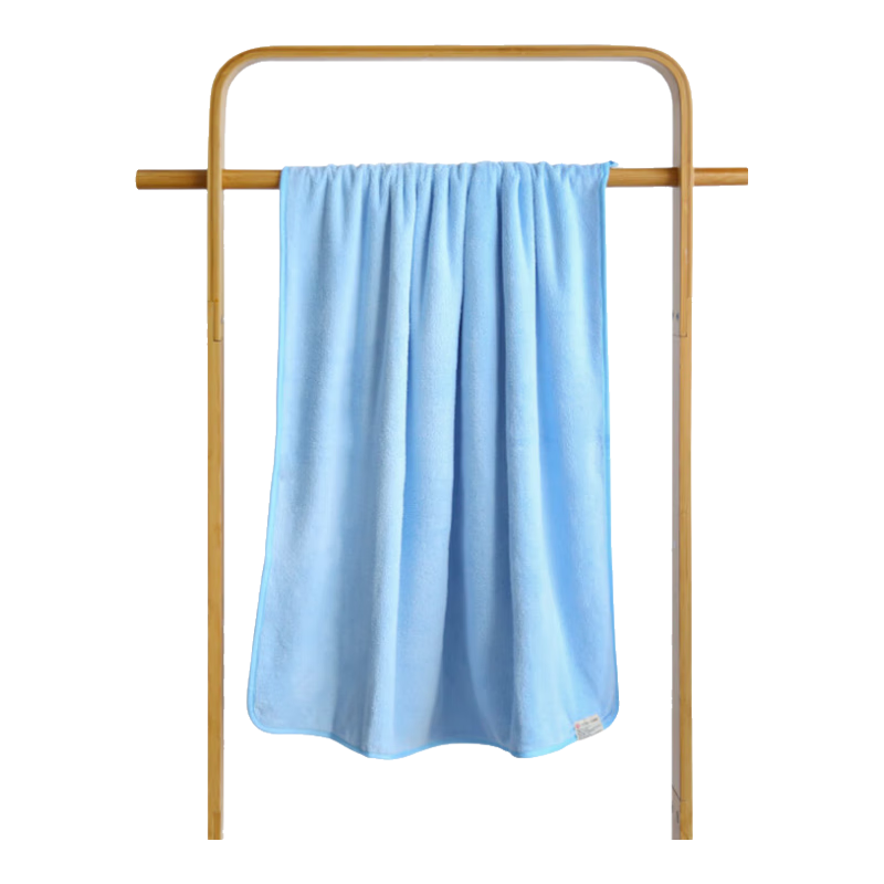 洁丽雅（grace） 浴巾 男女通用强吸水速干毛巾浴巾成人家用洗澡巾 A类大浴巾裹巾 蓝色