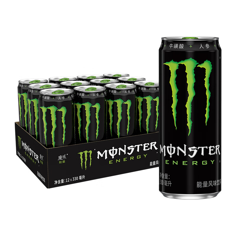 可口可乐（Coca-Cola）魔爪功能饮料能量风味饮料原味整箱（黑魔爪） 魔爪原味SD 1件