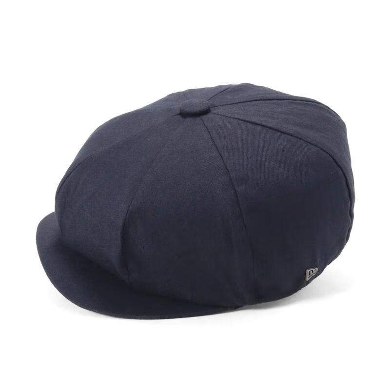 NEW ERA中性亞麻漁夫帽防曬百搭潮流棒球帽 Navy Blue L