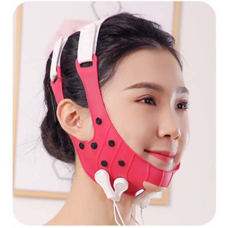 通用脸型器神器瘦咬肌下颌骨颧骨物理不对称大小v脸绷带 黑色基础款(无后拉带压力较小)