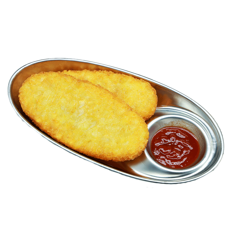 凯达薯业香脆冷冻椭圆原切大薯饼4斤薯条半成品空气炸锅食材佐餐小食