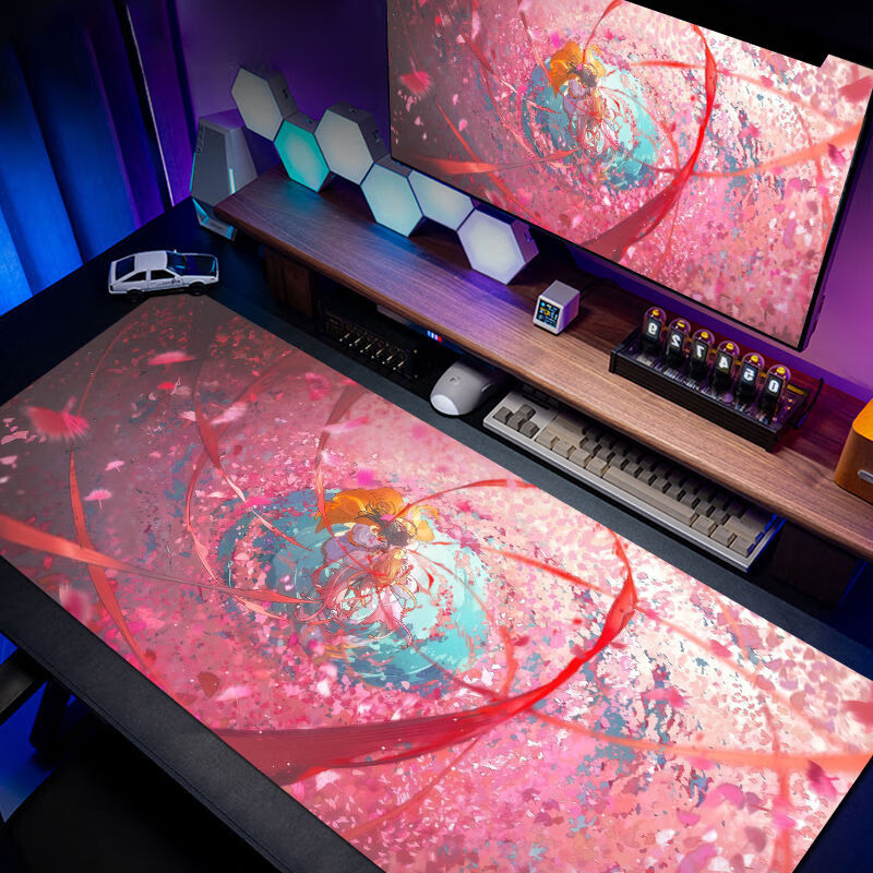 狐妖小红娘鼠标垫超大号涂山红红东方月初动漫键盘垫电脑滑鼠桌垫 BMA-S333（01） 300*250mm 3mm