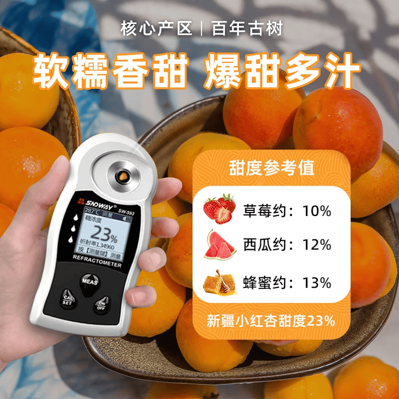 【顺丰空运】正宗新疆小红杏阿克苏吊杆杏现摘新鲜甜杏子整箱 【实惠装】小红杏4斤