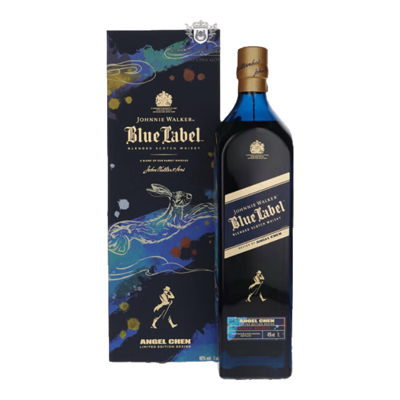 尊尼獲加（JOHNNIE WALKER） 藍方藍牌 兔年限定 蘇格蘭調和型威士忌 1000ml 40度 進(jìn)口洋酒