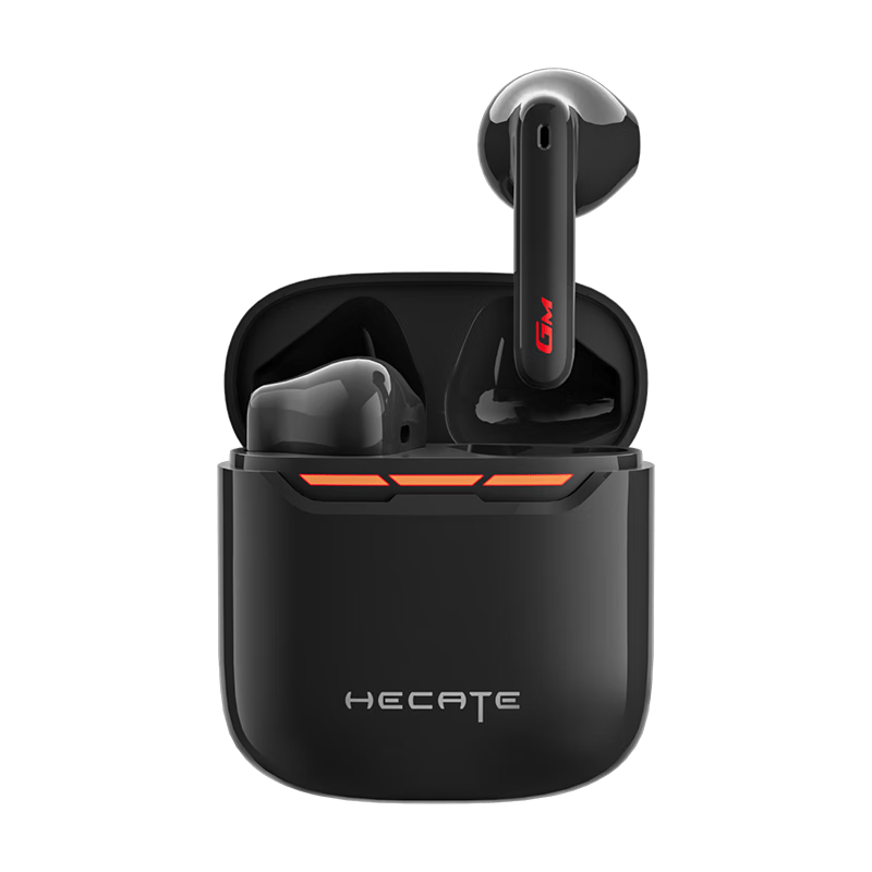 漫步者（EDIFIER）HECATE GM3 Ultra 真无线蓝牙5.4【45ms低延时】半入耳式游戏音乐耳机 渊夜黑