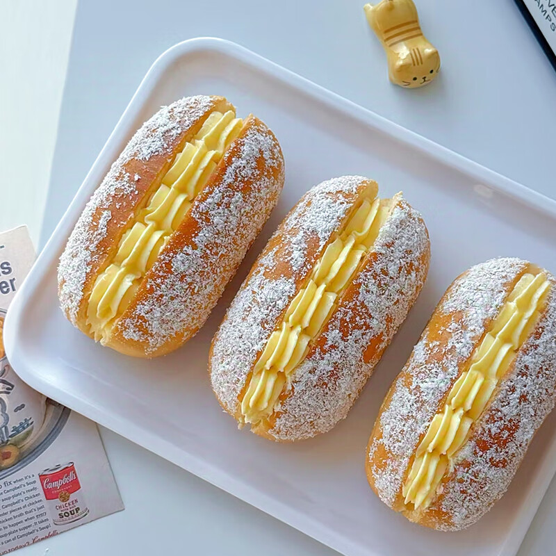 不多言整箱椰蓉奶油面包夹心蛋糕老式手撕糕点心早餐营养休闲小吃零食品 500g 【1箱/10包】椰蓉奶油面包