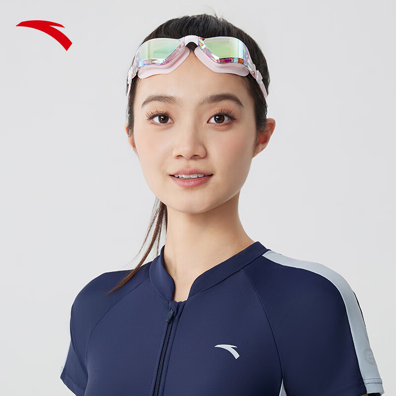 安踏水之瞳丨泳镜专业训练比赛高清防雾阻水舒贴合适游泳眼镜装备