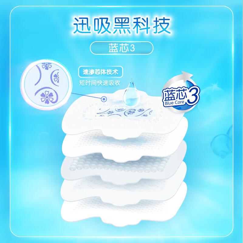 ABC KMS亲柔立围夜用轻透薄棉柔表层卫生巾  棉柔 240mm 8片 +163mm20片