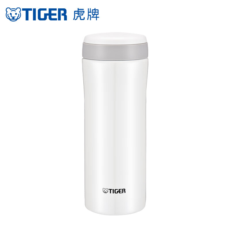 虎牌新品tiger虎牌保溫杯304不銹鋼水杯450ml男女無(wú)縫焊接新品 珠光白(WP)