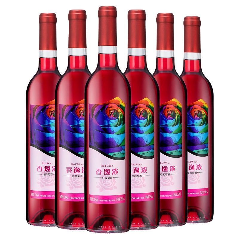 長(cháng)城（GreatWall）【官方】中糧長(cháng)城香逸濃女士甜紅紅葡萄酒750ml*6瓶整箱批發(fā) 甜葡萄酒整箱