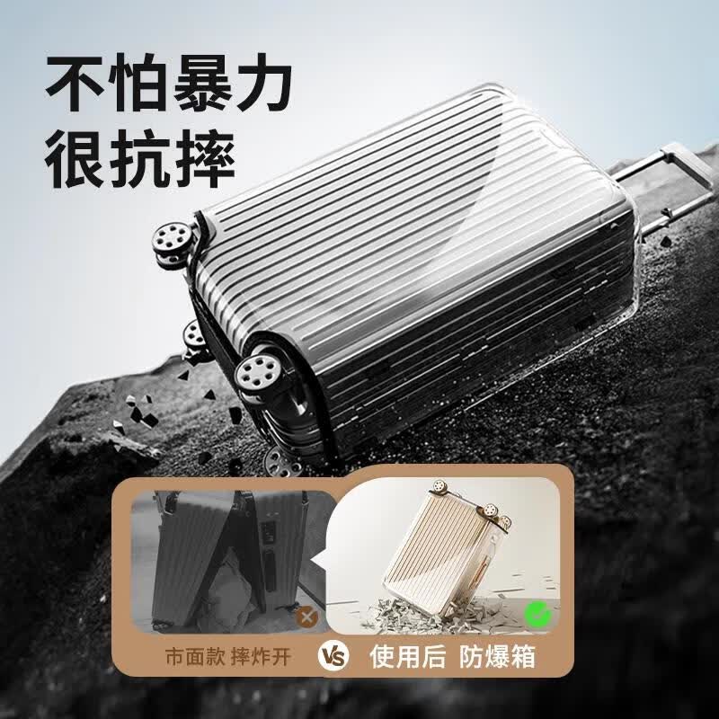 BIBK德国品质加厚拉杆箱保护套免拆透明行李箱旅行箱防尘套24/26/28寸 行李箱保护套【30寸】