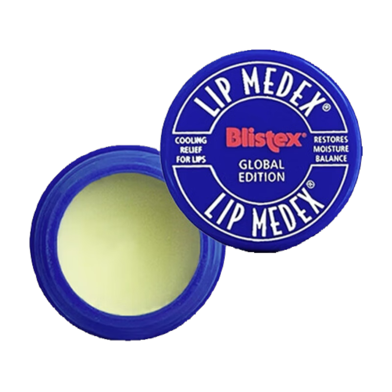 百蕾適（Blistex）碧唇小藍罐潤唇膏滋潤修護保濕防裂去除死皮夜間唇膜淡化唇紋男女 碧唇小藍罐7g
