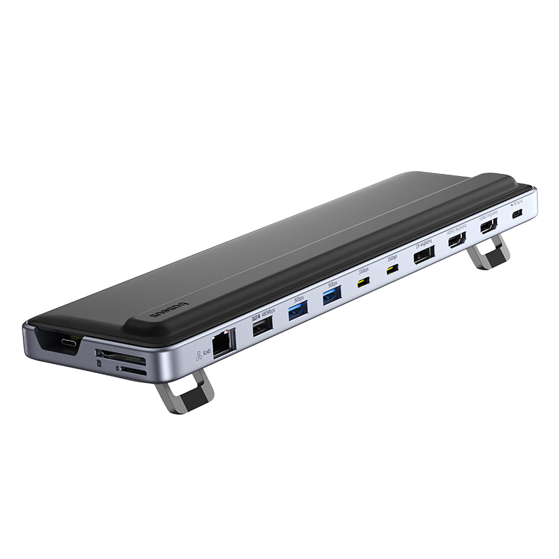 倍思Type-C擴(kuò)展塢USB3.2高速拓展塢USB轉(zhuǎn)網(wǎng)口千兆HDMI雷電4k60Hz雷電接口適用蘋果MAC華為筆記本電腦