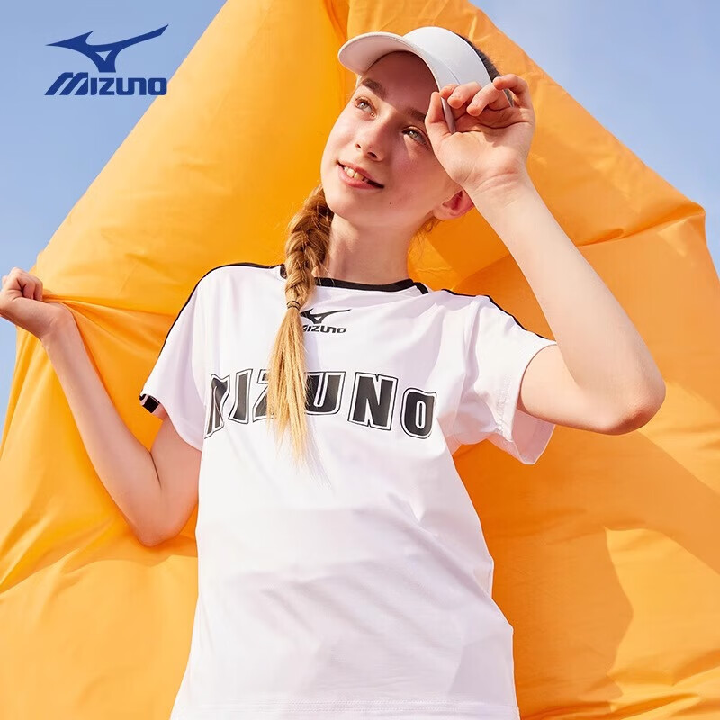 美津浓(MIZUNO)速干套装男2026年夏季运动两件套速干短袖短裤套装男童女童 冲浪蓝 常规 160 (建议身高155-160cm)