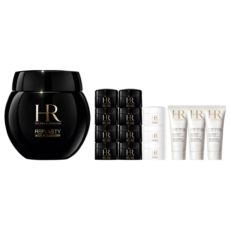 618：HR 赫莲娜 黑绷带面霜 100ml（赠 黑绷带面霜5ml*6+白绷带面霜5ml*3+小露珠饱满水30ml+洁面20ml*4）