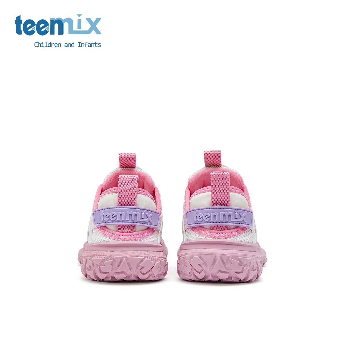 天美意天美意童鞋女童鞋子2025新款夏季透气网鞋软底舒适透气儿童运动鞋 粉荔色 28