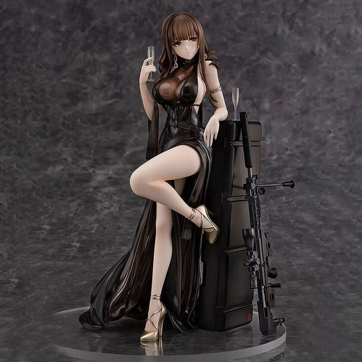 动漫美少女少女前线ots14紫雨心闪电姐春田98k游戏国产摆件手办 dsr