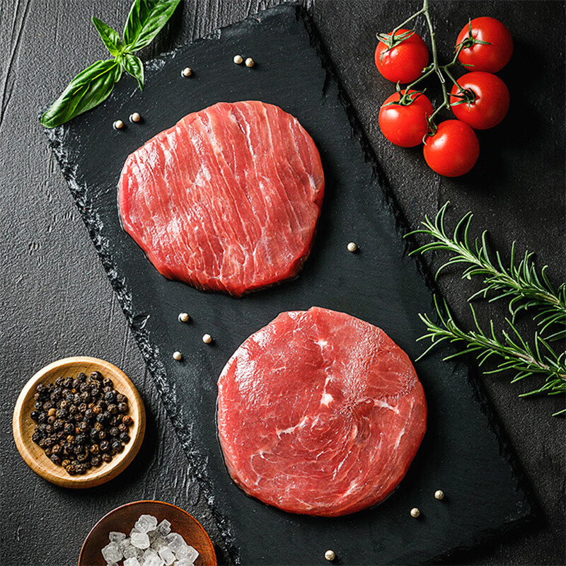 恒都菲力牛排 生鲜儿童牛排冷冻调理牛排 牛肉汉堡食材 100g*6片