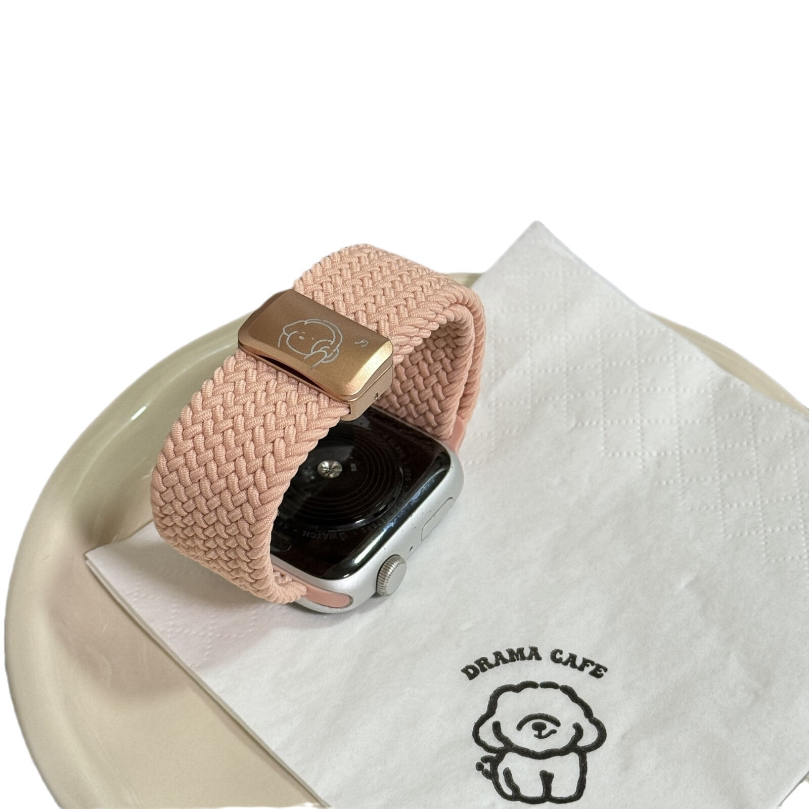 适用S11苹果手表表带S10尼龙编织腕带iwatch9可爱磁吸扣S8夏季SE透气Applewatch567男女运动替换带 烟紫色-磁吸扣 适用s10/s11通用 42mm