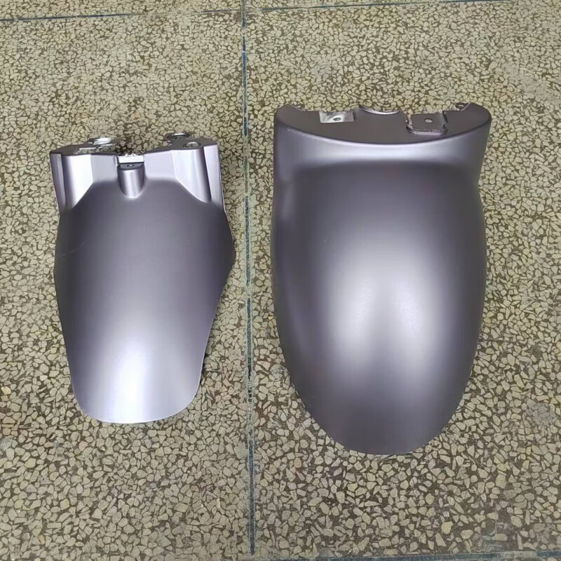 車主播適用小龜王前泥板前部后部前擋水板擋泥板愛瑪綠駒綠源電動車配件 啞光卡其灰(小龜王前泥板)