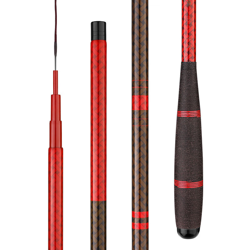 达瓦逐鹿达瓦美人鱼鱼竿鲫鱼竿28调鱼竿台钓竿鲤鱼竿超轻碳素野钓渔具手竿 6.3m +竿稍+礼包