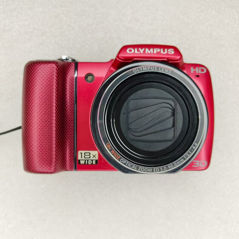 奧林巴斯D-710二手復(fù)古長焦數(shù)碼相機 老款CCD高清照相機 SZ10紅色1400萬像素9新 18倍長焦 官方標配