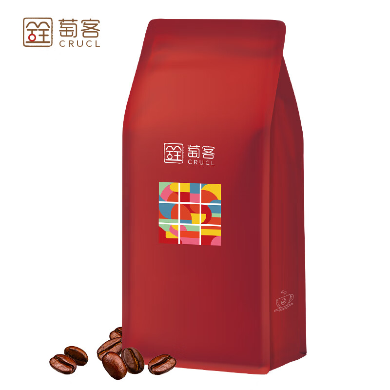 萄客（CRUCL）蓝山风味咖啡豆500g 中度烘焙 云南咖啡 现磨醇香
