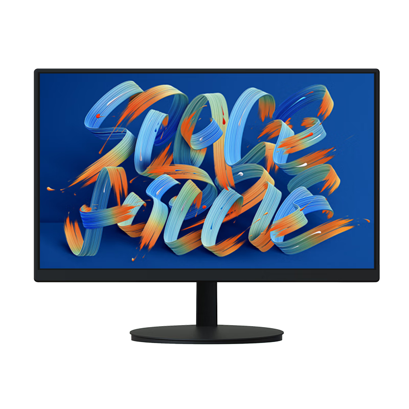 康佳（KONKA）18.5英寸 家用办公显示器 滤蓝光不闪屏 HDMI+VGA双接口 可壁挂 台式电脑液晶监控显示屏 KM1916