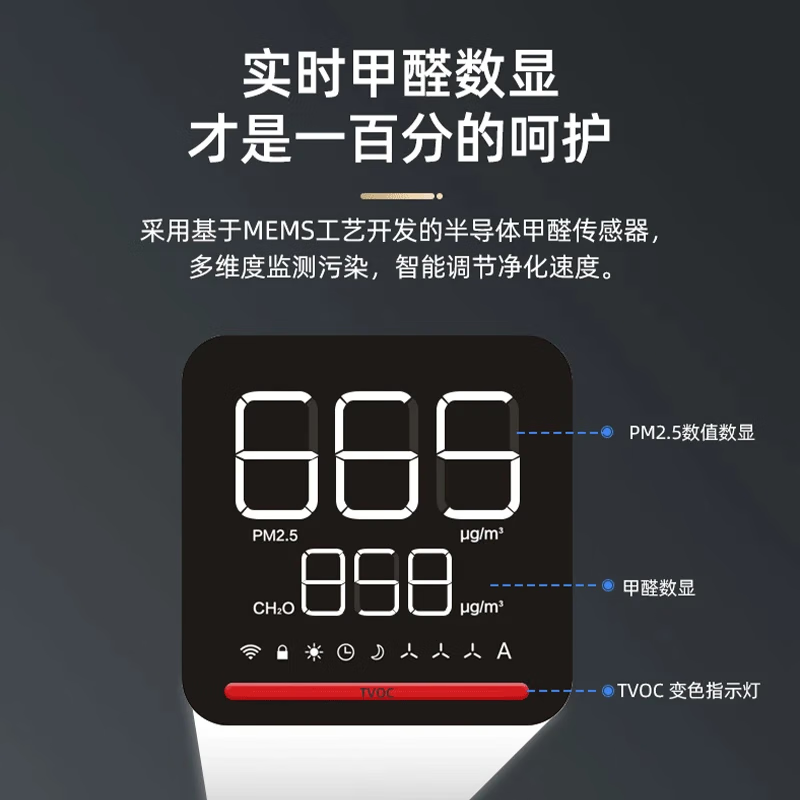 亚都(YADU)空气净化器除甲醛 异味烟味除尘除螨除过敏源 家用/办公室消毒杀菌app甲醛数显550HI 【店铺推荐—可视化除醛】