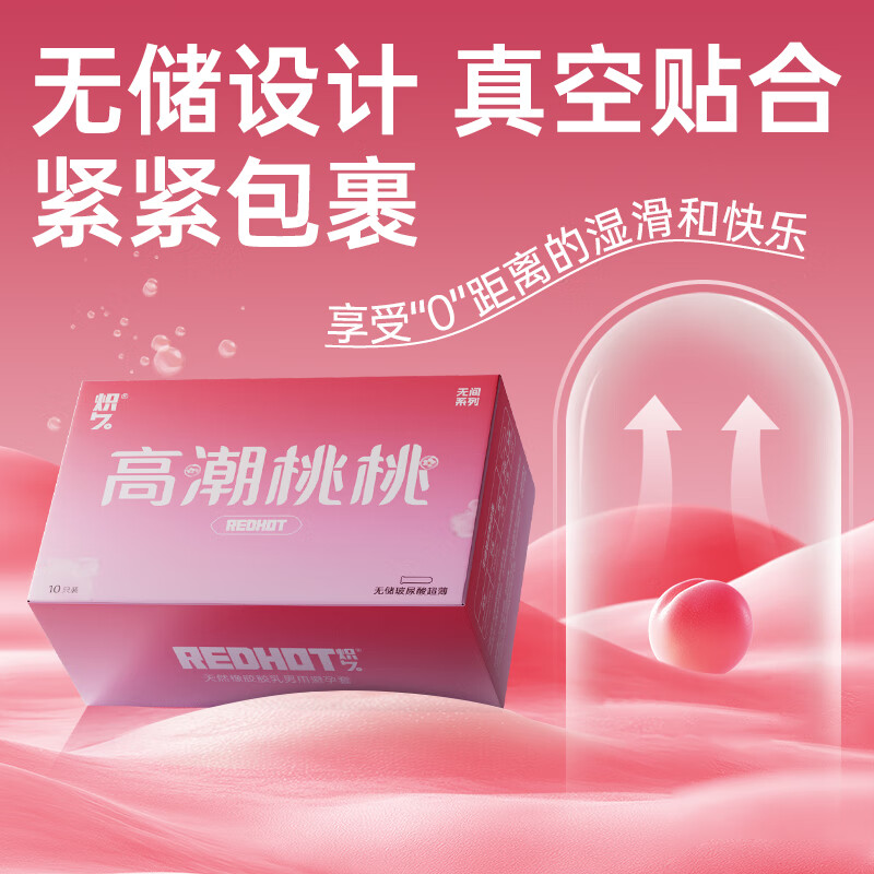 炽久避孕套双重降敏头部加厚延时持久装女人情趣性用品高潮安全套 【超薄刺激10只】高潮桃桃