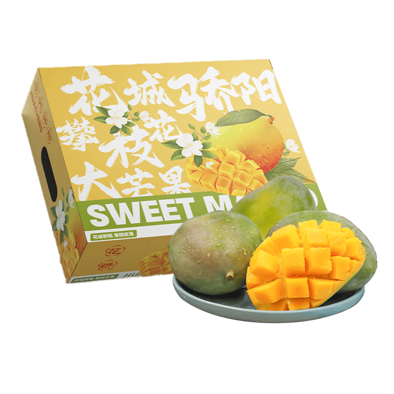 京鲜生四川凯特 净重8斤装 单果400g+ 新鲜芒果水果 源头直发包邮