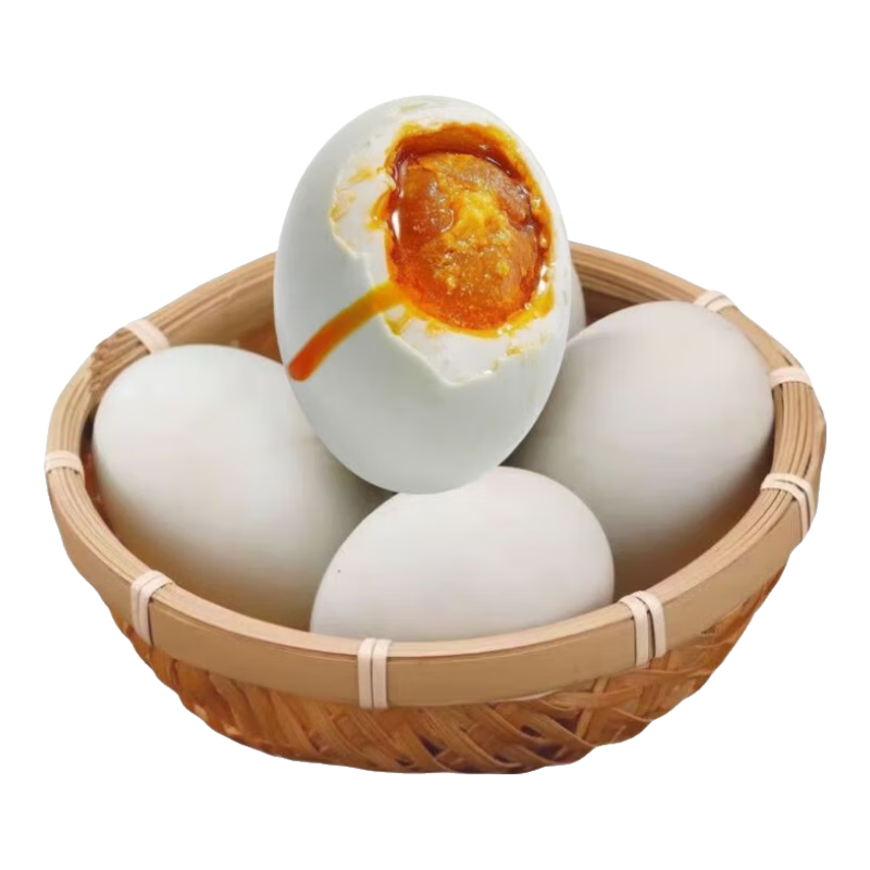 创宙 扬州特产正宗高邮古法腌制红心流油起沙裸咸鸭蛋配菜下饭非真空 50-60g【裸蛋 非真空包装】 10枚