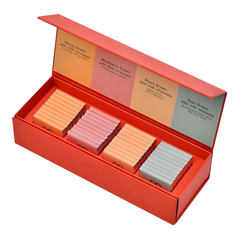 patchi迪拜巧克力高端進(jìn)口黑巧克力片禮盒 休閑零食 伴手禮 送女朋友  混合果味薄片巧克力禮盒195g