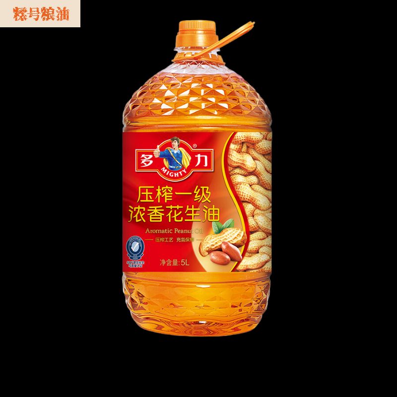 多力2025新品多力濃香花生油5L壓榨一級物理壓榨桶裝食用油家用炒菜烹