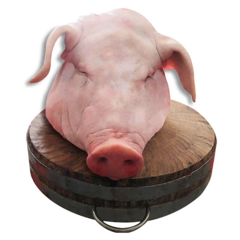 苏墨整猪头新鲜黑土猪肉现杀农家黑猪肉