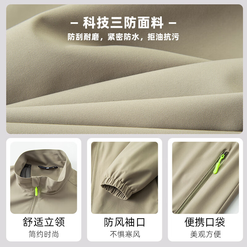 月洛婵汽修工作服定制外套立领夹克秋冬企业团体服耐脏防水工装冲锋衣男 A款经典爆款-透气网内衬-黑色 XL