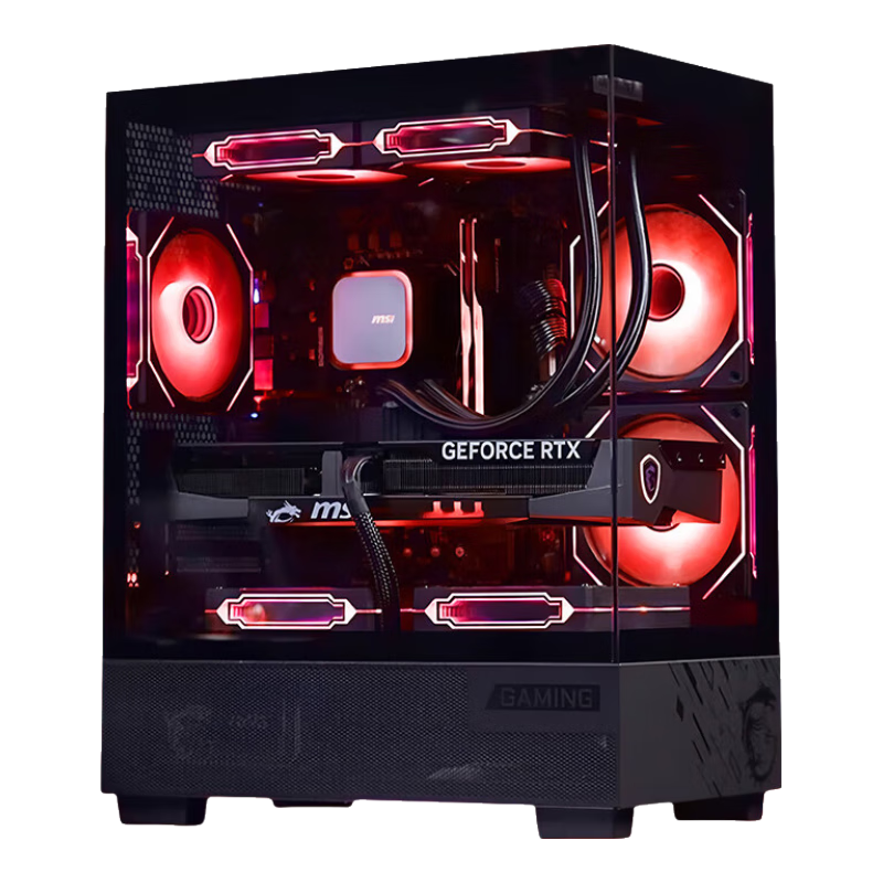 微星（MSI）AMD R7 7800X3D/9700X/5060Ti/5070/9070XT臺式組裝電腦整機游戲電競三角洲行動電腦主機DIY組裝機 配置九：7800X3D+RTX5060Ti