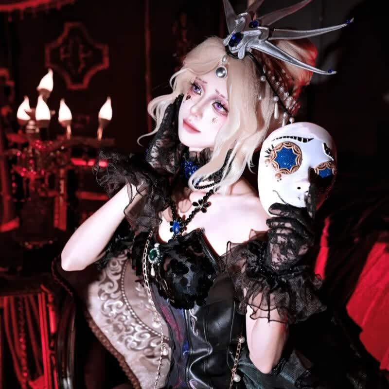 班达熊舞女克罗托cos服第五人格cosplay动漫二次元角色扮演卡通周边c服 克罗托C服+配饰+3D头饰 S
