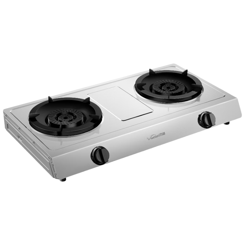 萬(wàn)和（Vanward）【小灶君D9·5.2kW】天然氣燃氣灶臺式65%熱效率不銹鋼煙灶聯(lián)動(dòng)國家補貼15%家用煤氣雙爐具01-D9