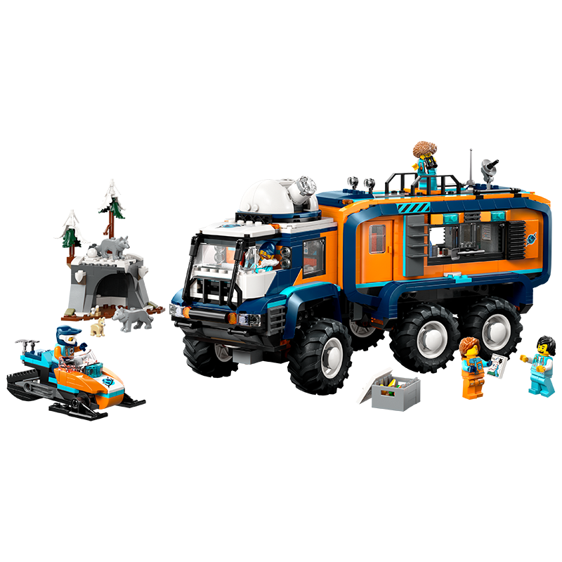 乐高（LEGO）积木拼装城市系列60471 极地探险实验室卡车男孩儿童玩具生日礼物