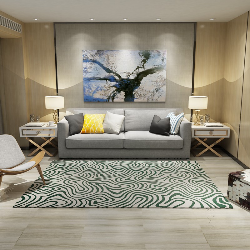 sunjackie地毯客厅加厚北欧轻奢毯时尚简约现代几何沙发茶几地毯卧室床边毯 FS-T4 200x300 cm