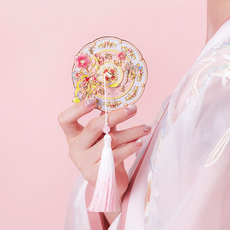 上新了文创 故宫随身镜子 便携国风化妆镜文创中秋节礼物 蝶映芳华