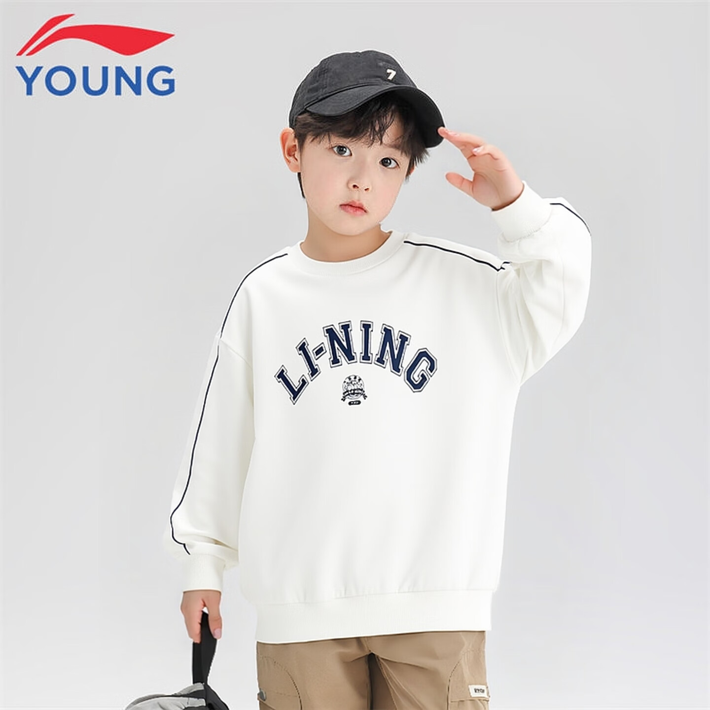 ���ڲ���������ͯװ��ͯ�����д�ͯ�＾�¿��LOGO����ӡ����ů�˶��������� ���ɫ83 150 86Ԫ