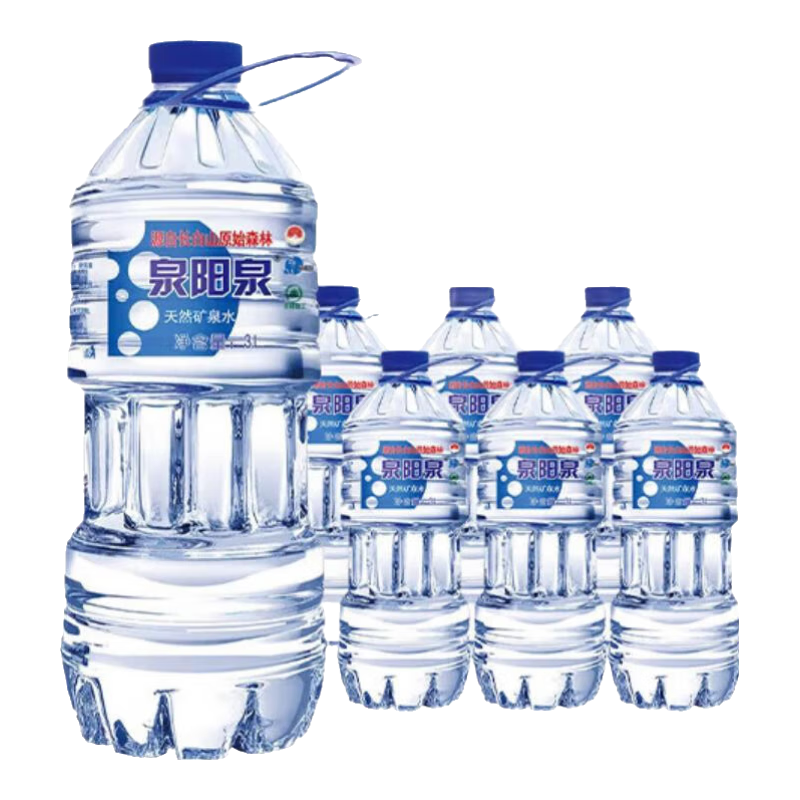 泉陽(yáng)泉（QUANYANGQUAN） 泉陽(yáng)泉 長(cháng)白山天然礦泉水 弱堿性飲用水 瓶裝水 整箱裝 泉陽(yáng)泉3L*6瓶
